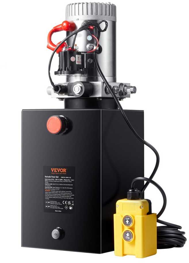 12V hidraulinis siurblys, vienpusio veikimo, 11.36l bakas, savivarčiams, keltuvams, šakinėms, sunkiajai technikai, elektriniams sunkvežimiams, hidraulinis agregatas