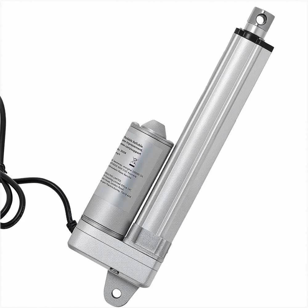 12V linijinė pavara, 101.6 mm eiga, atspari vandeniui saulės sekimo sistemoms ir pramoninei technikai, didelės galios IP65 pavara, linijinio judėjimo mechanizmas, elektrinis stūmoklis