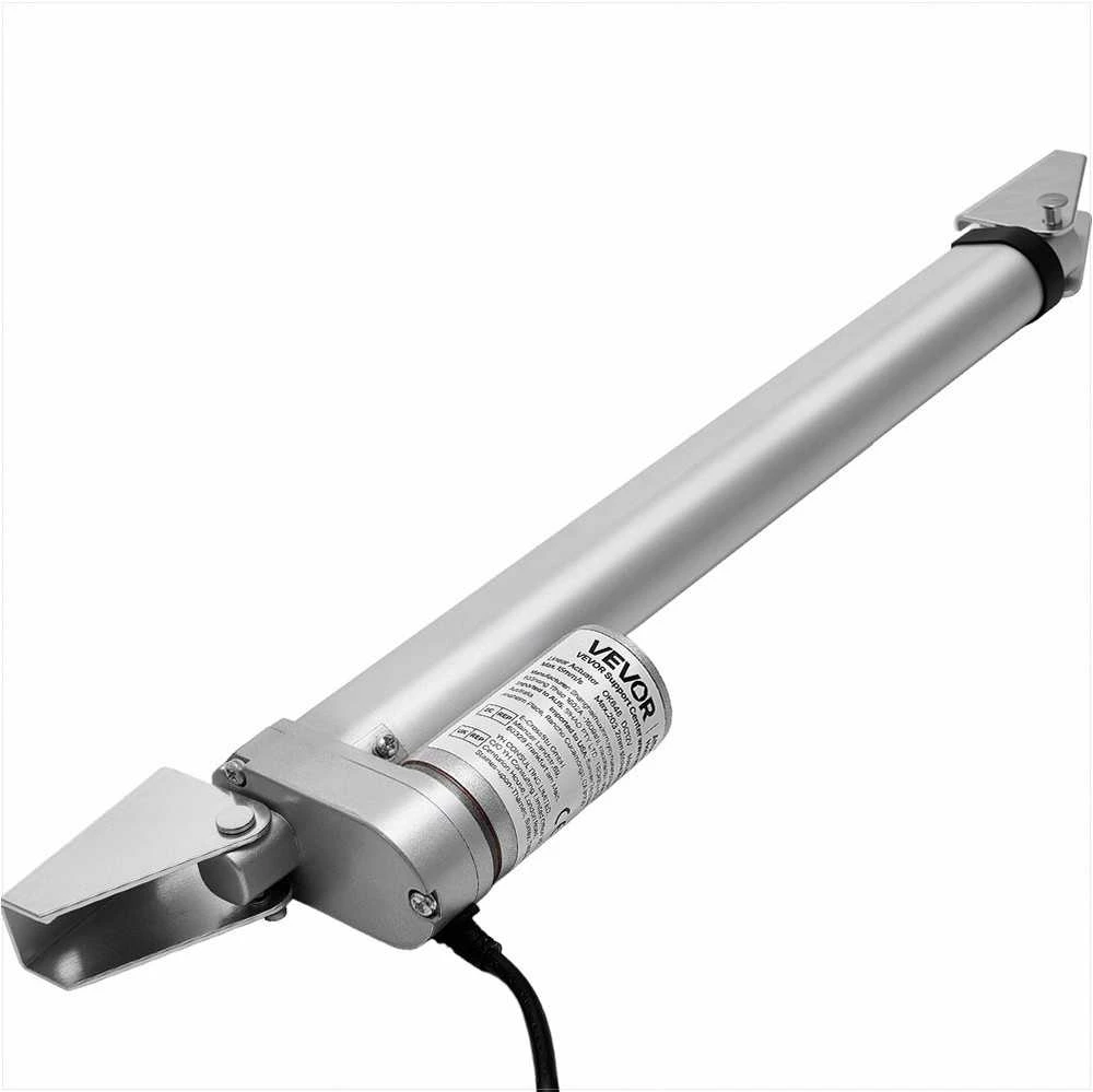 12V linijinė pavara 250mm eiga, IP54 aliuminio lydinio elektrinis stūmoklis kėlimo stalui, kėdėms, langams ir durims, didelio greičio linijinio judėjimo įrenginys baldams