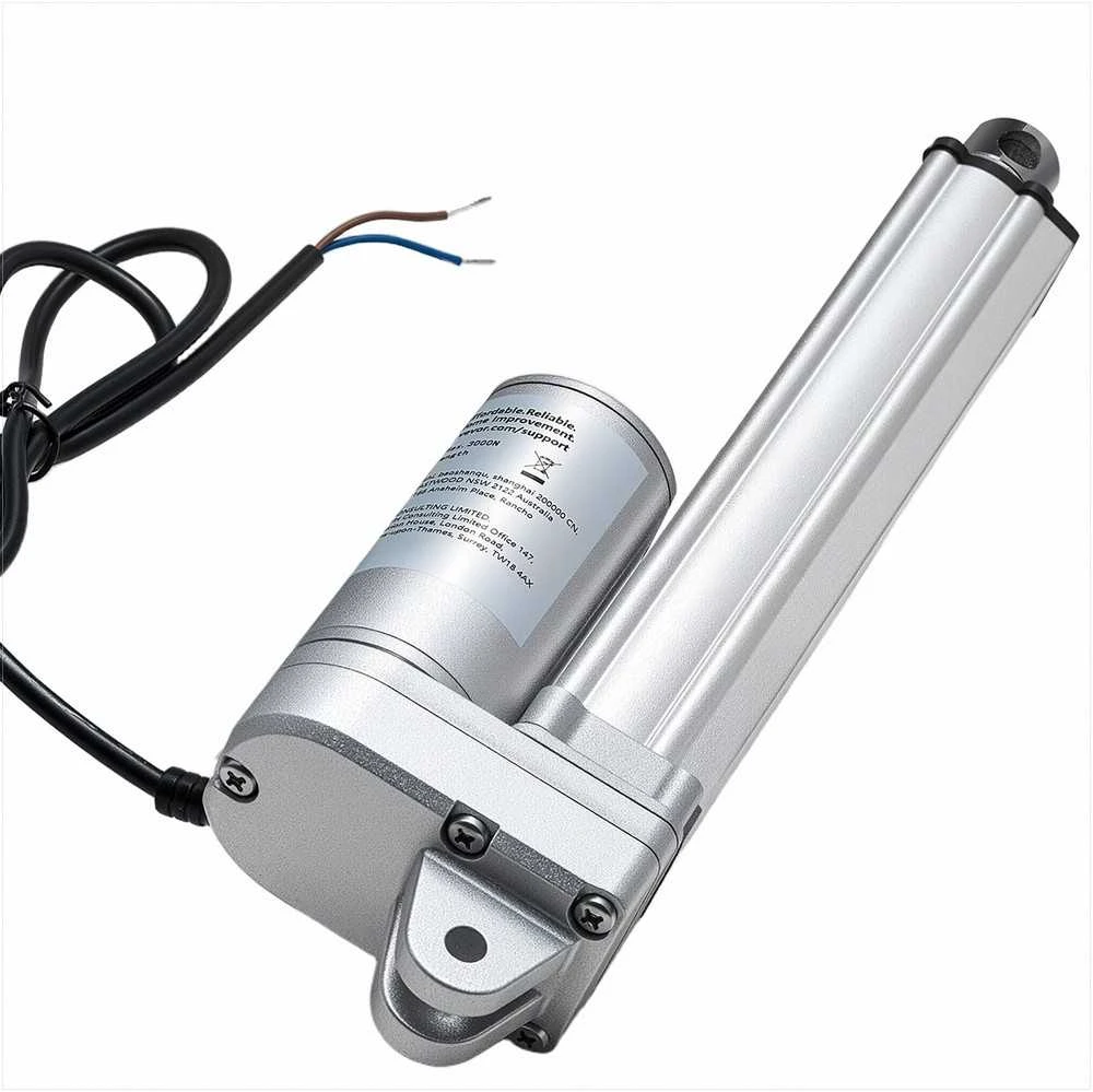 12V linijinis pavaros mechanizmas saulės sekimo sistemoms ir pramoninei technikai, IP65 atsparus vandeniui su 152.4 mm eiga ir 3000N jėga, elektrinė pavara, judesio pavara, kėlimo mechanizmas