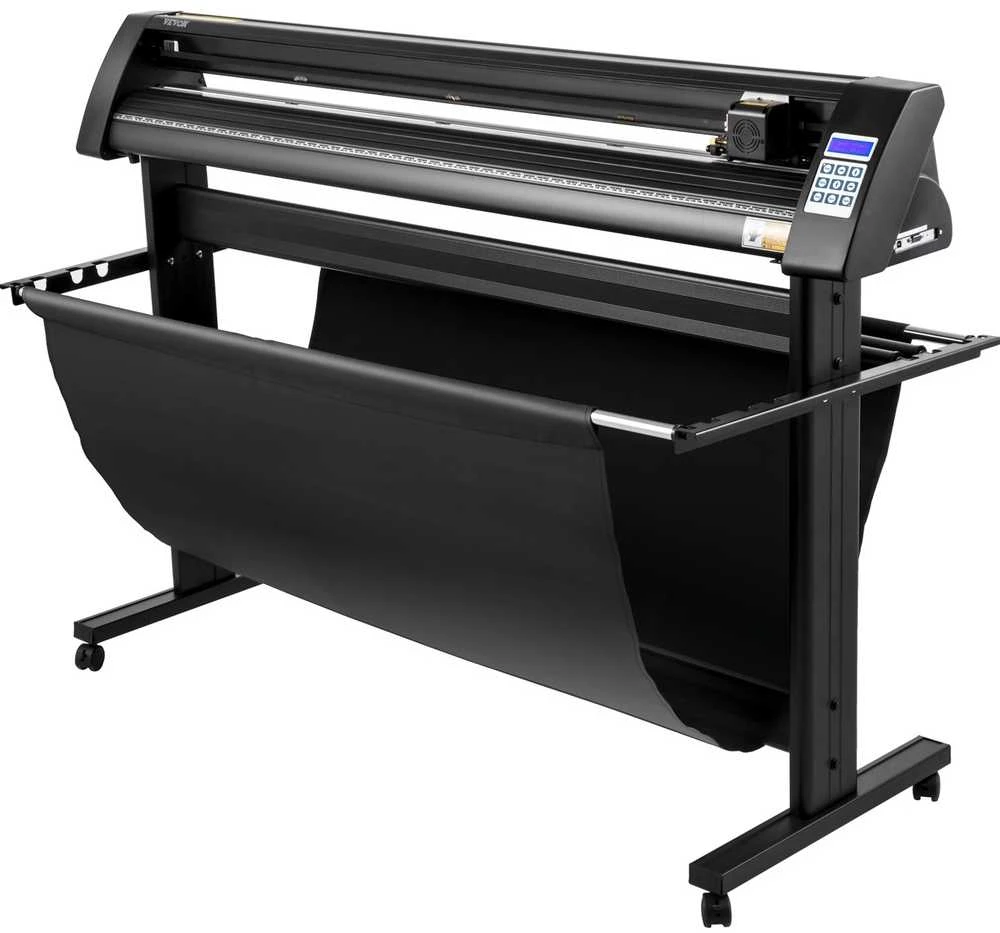 1350 mm vinilo pjaustytuvas, LED ekranas, optinė akis, stovas, ploteris, lipdukų, reklamos gamybai