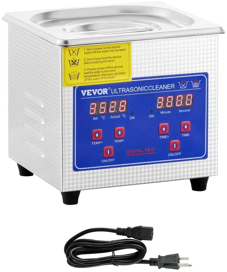 VEVOR 15L ultragarsinė valymo mašina plieno korpusas