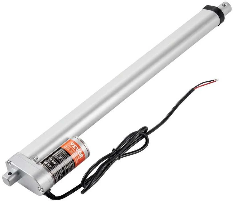 16 colių linijinė pavara, didelė apkrova 330 svarų, 12 V elektrinė pavara, linijinio judesio pavara, robotų rankos pavara
