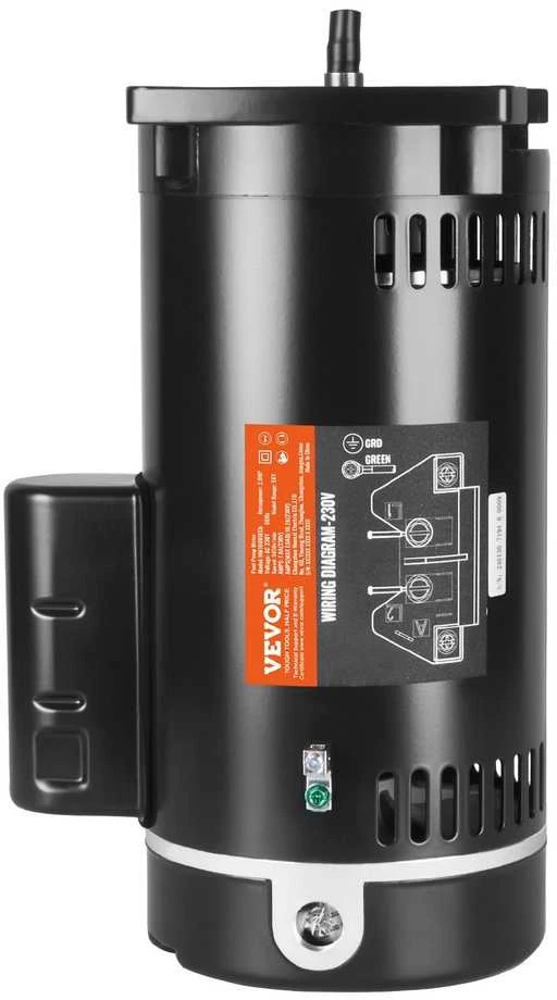 2 AG baseino siurblio variklis, 230 V, 3450 RPM, mažo triukšmo baseino siurblio variklis, baseino siurblio pakaitinis variklis