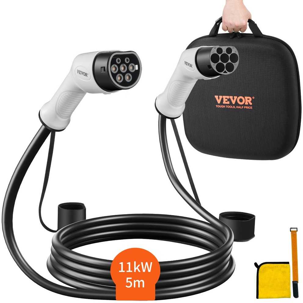 VEVOR Elektromobilio įkrovimo kabelis 16A 5m 11kW