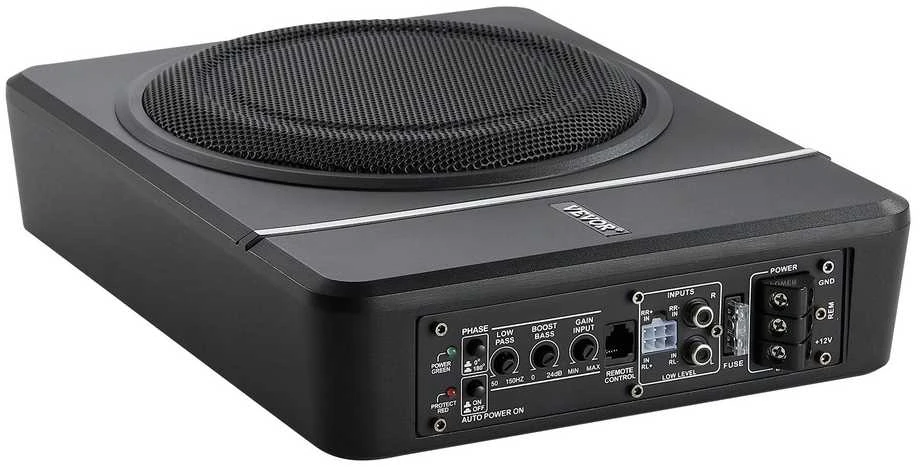 20 cm aktyvus automobilio žemų dažnių garsiakalbis, plonas, po sėdyne, 240W, sunkvežimiui, visureigiui