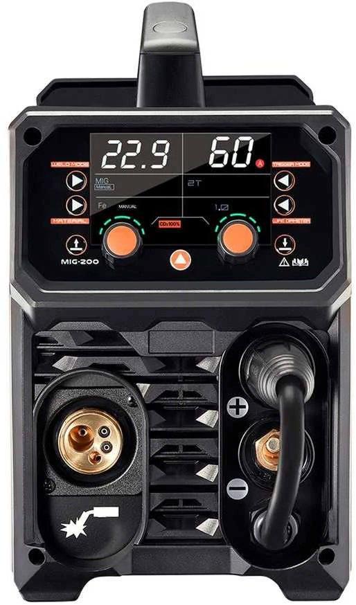 200A sinergetinis MIG suvirinimo aparatas, daugiaprocesinis IGBT inverteris, Flux Core MIG Stick Lift TIG suvirinimas, metalo suvirinimo įranga