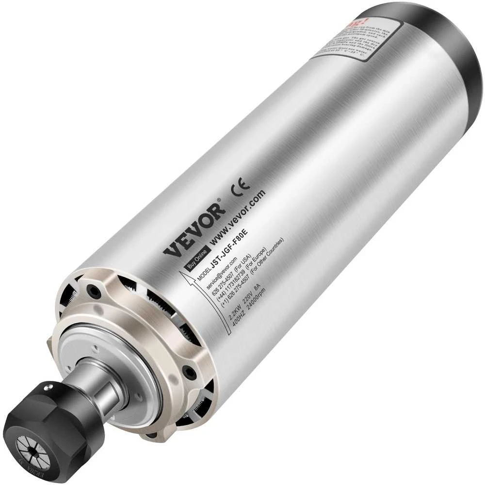 2.2KW Oru Aušinamas Suklio Variklis, ER20 CNC Suklys, Didelio Greičio Frezavimo Suklys Graviravimo Staklėms, 220V Suklio Variklis, Galingas CNC Maršrutizatoriaus Suklys