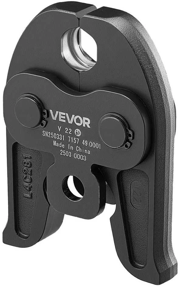 22mm V tipo presavimo žandikaulis nerūdijančio plieno vamzdžiams, stiprus cementuoto plieno, suderinamas su elektriniu presavimo įrankiu, V profilio jungčiai