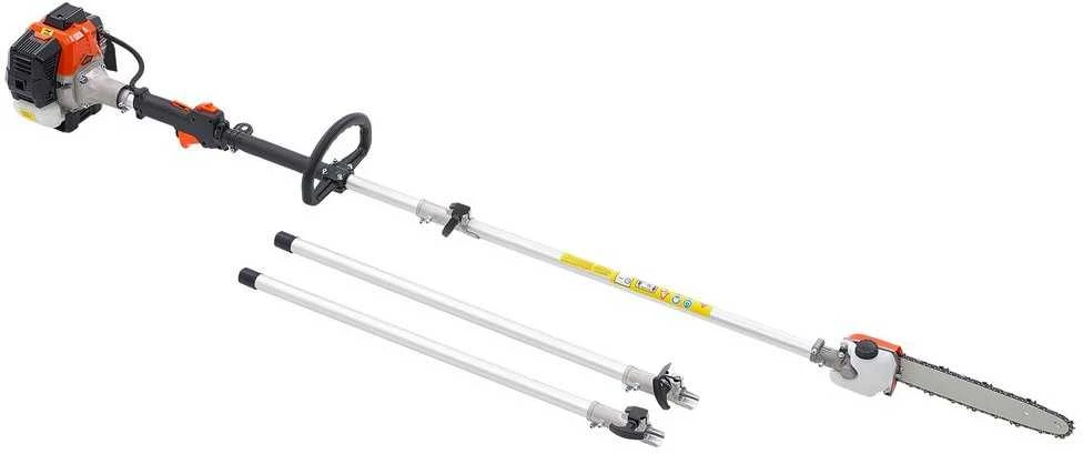25CC Benzininis genėjimo pjūklas su stulpu, ištraukiamas medžių genėjimo grandininis pjūklas su 30.5 cm juosta, belaidis trimeris sodo darbams, galingas šakų pjovimui
