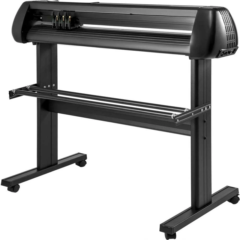 28 colių vinilo pjaustytuvas, reguliuojamas greitis ir jėga, didelis tikslumas, dviguba ritinėlių sistema, skaitmeninis LCD ekranas, USB ir COM sąsaja, „SignMaster“ programinė įranga, tvirtas grindų stovas