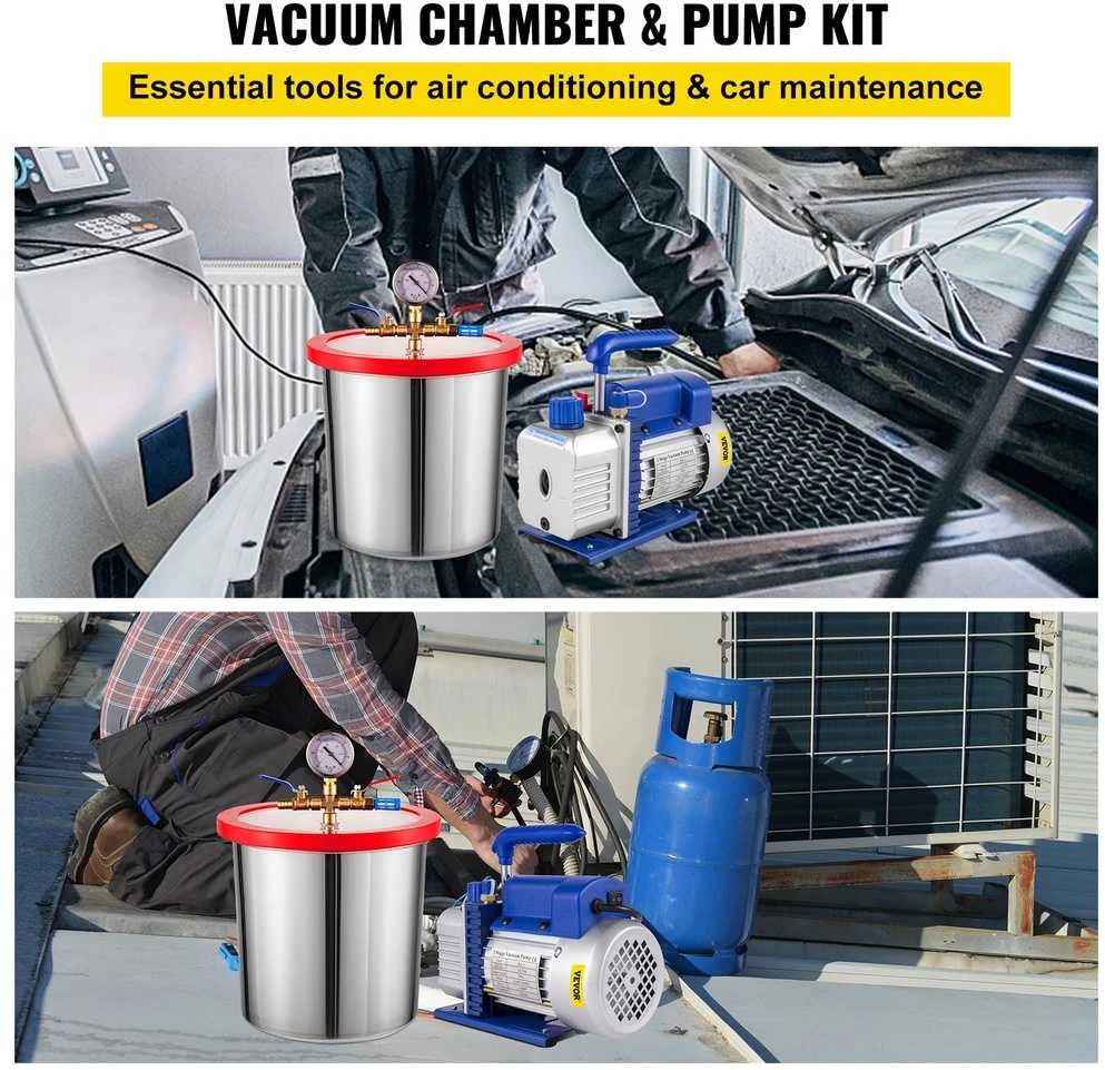 VEVOR 1/4 Hp vakuuminis siurblys ir kamera