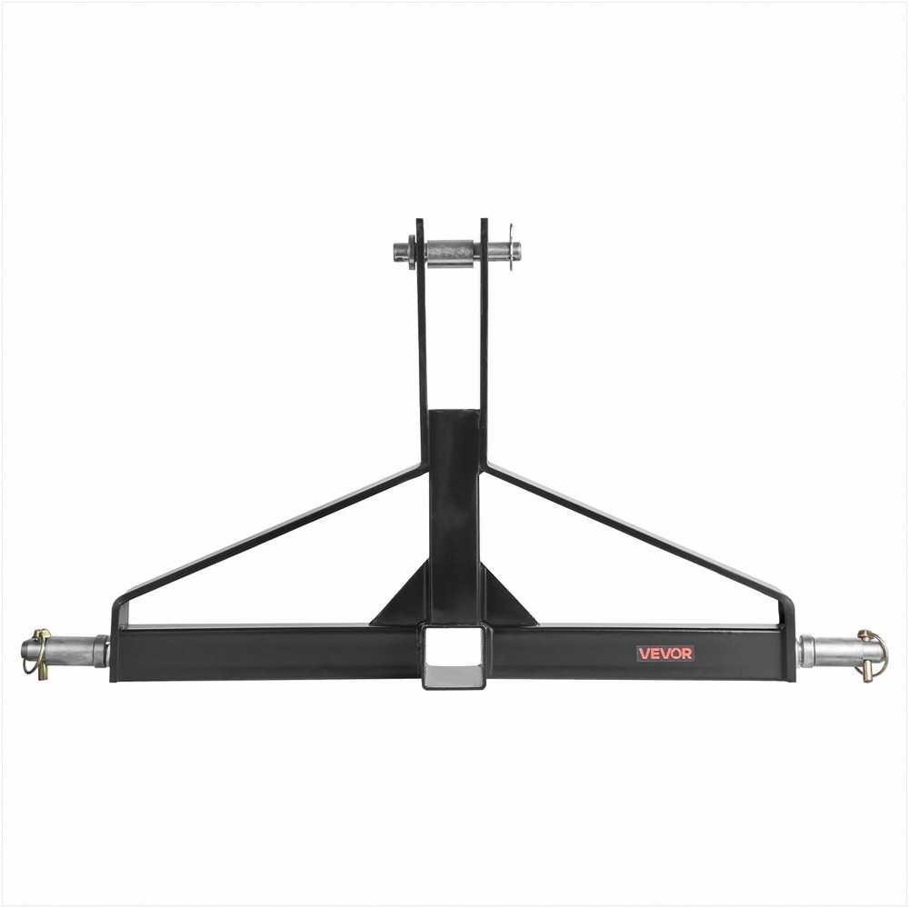 3 taškų priekabos vilkimo jungtis, 50.8 mm imtuvas 1 kategorijos traktoriui, 1360.78 kg galios adapteris, suderinama su Kubota Mahindra Ford Yanmar John Deere, žemės ūkio technikos priedas