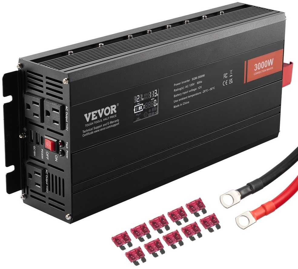 VEVOR Modifikuotos sinusoidės bangos keitiklis 3000W