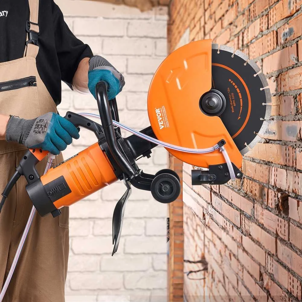 305 mm betono pjaustyklė, 2800W elektrinis pjaustytuvas, rankinis betono, plytų, grindinio pjovėjas