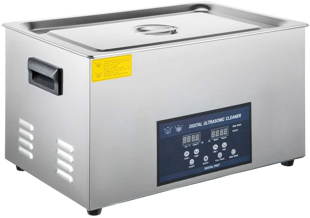 30L Dvigubo Dažnio Ultragarsinis Valiklis su Šildytuvu, 28/40kHz, Papuošalams, Detalėms, Akiniams, Grandinėms, Plokštėms, Elektronikai