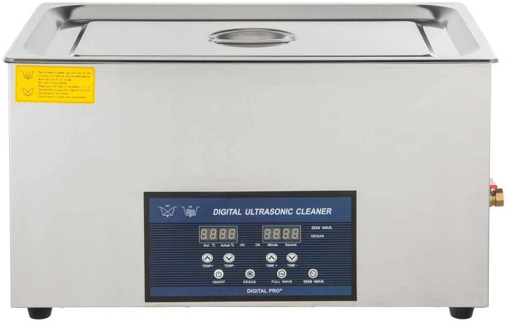 30L Dvigubo Dažnio Ultragarsinis Valiklis su Šildytuvu, 28/40kHz, Papuošalams, Detalėms, Akiniams, Grandinėms, Plokštėms, Elektronikai