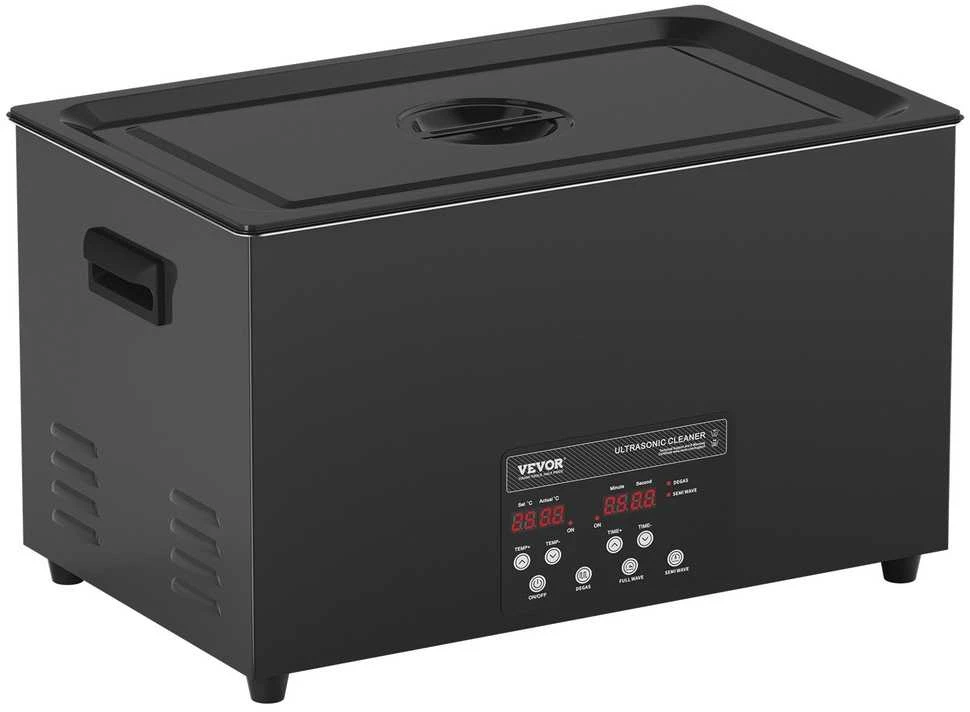30L ultragarsinis valiklis su laikmačiu ir šildytuvu, 600W, nerūdijančio plieno ultragarso vonelė, profesionalus ultragarsinis plovimas