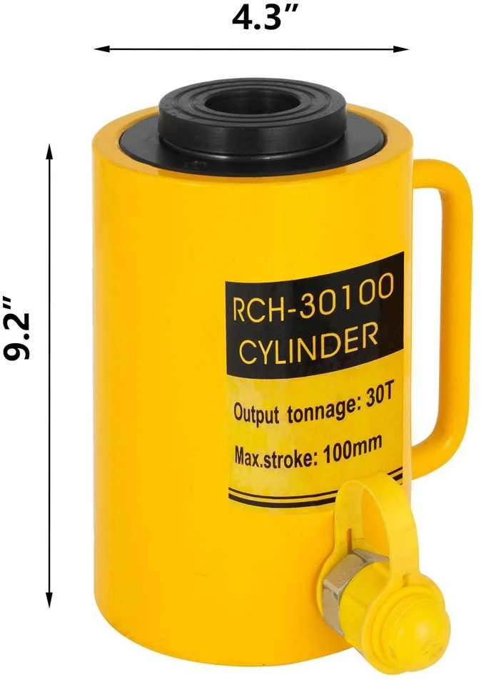 30T hidraulinis cilindrinis domkratas, 100 mm eiga, didelio apkrovos cilindras