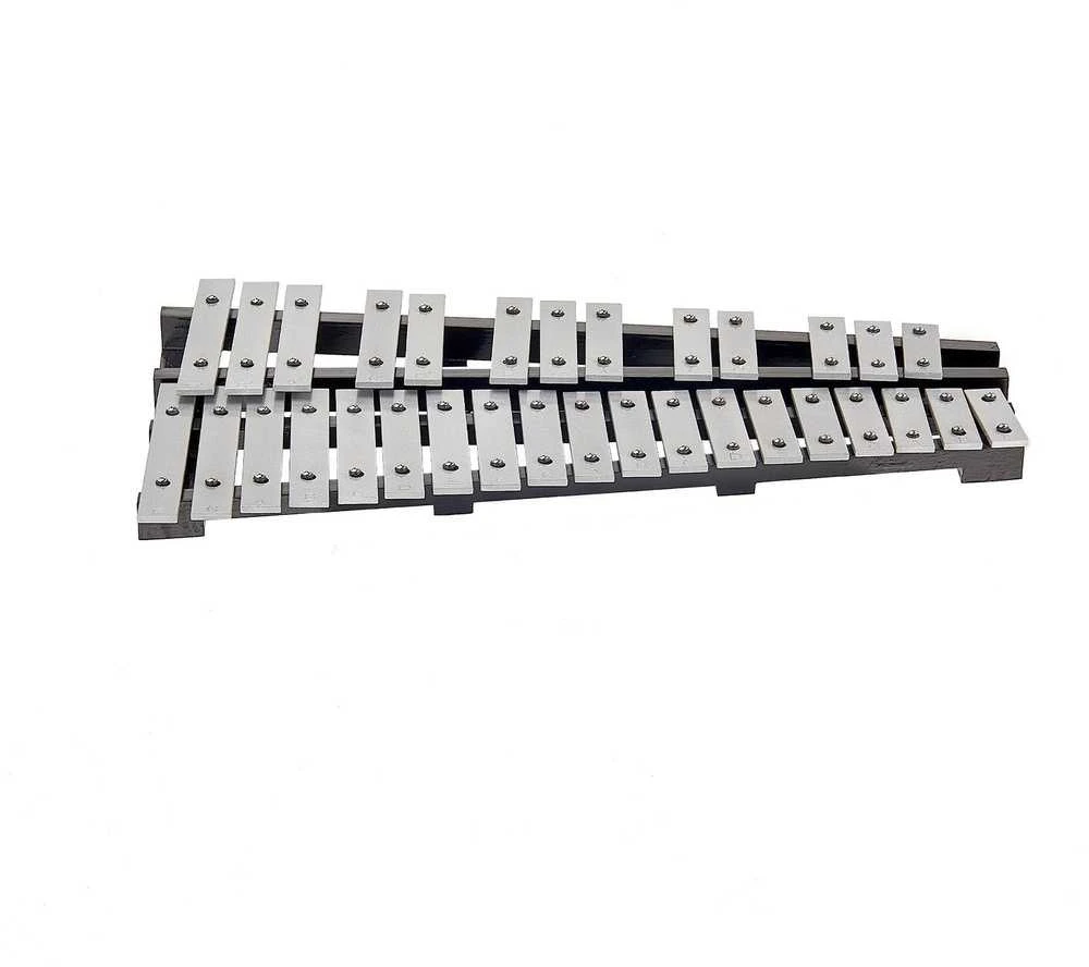 32 tonų metalofonas, ksilofonas su plaktukėliais, perkusinis instrumentas, nešiojamas, muzikos instrumentų rinkinys, vaikiškas