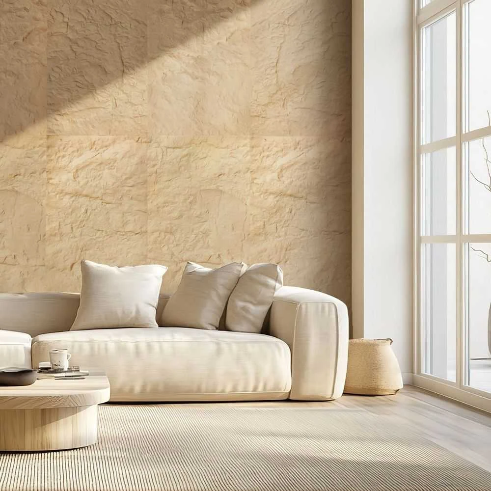 VEVOR 3D sienų plokštės 4 vnt 120x60 cm akmens imitacijos geltonos
