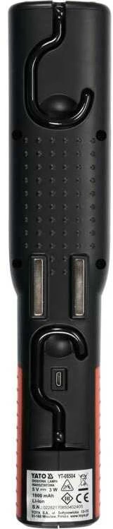 3W COB LED darbo žibintas, įkraunamas, 250 liumenų, su USB, nešiojama apžiūros lempa