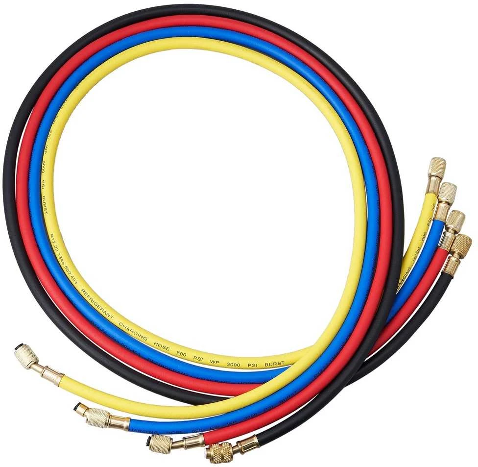 4 krypčių AC kolektoriaus matuoklių rinkinys, R134A, R22, R12, R410A, ŠVOK, Automobilių, Diagnostika, Priežiūra, Remontas