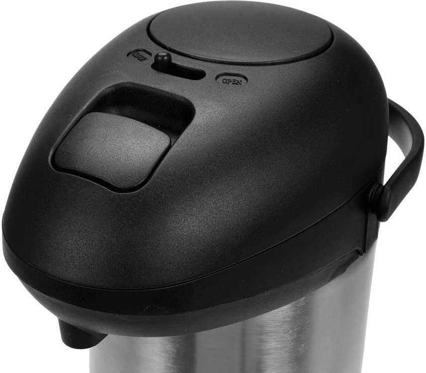 5 L nerūdijančio plieno termosas, su siurbliu, pasukamas pagrindas