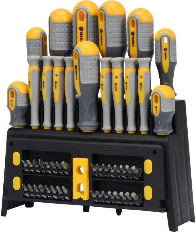 50 dalių atsuktuvų rinkinys, pagamintas iš CrV 6150 plieno, su ergonomiška rankena, preciziniai atsuktuvai, kelių tipų pavaros