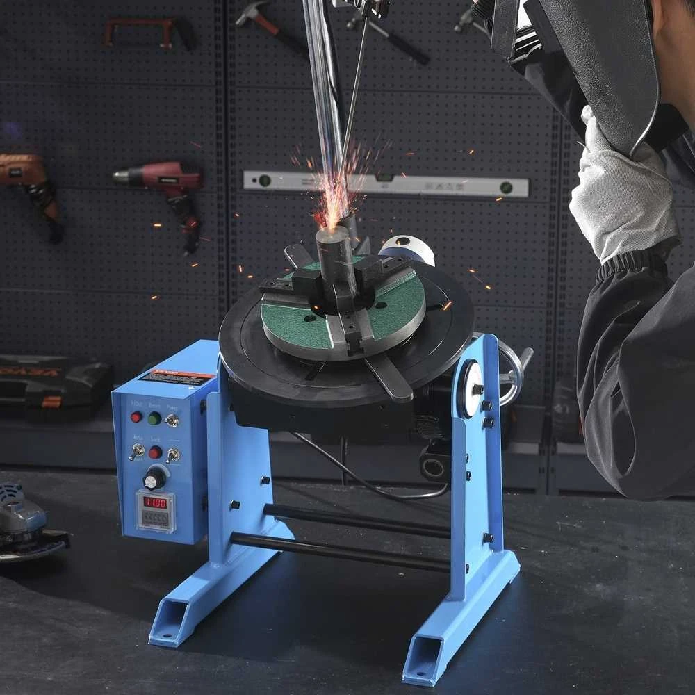 50 kg sukamasis suvirinimo pozicionierius, 0-90° pasukamas stalas, metalo apdirbimo suvirinimo stalas, sunkioms apkrovoms, reguliuojamas greitis, suvirinimo rotatorius, pozicionavimo įreng