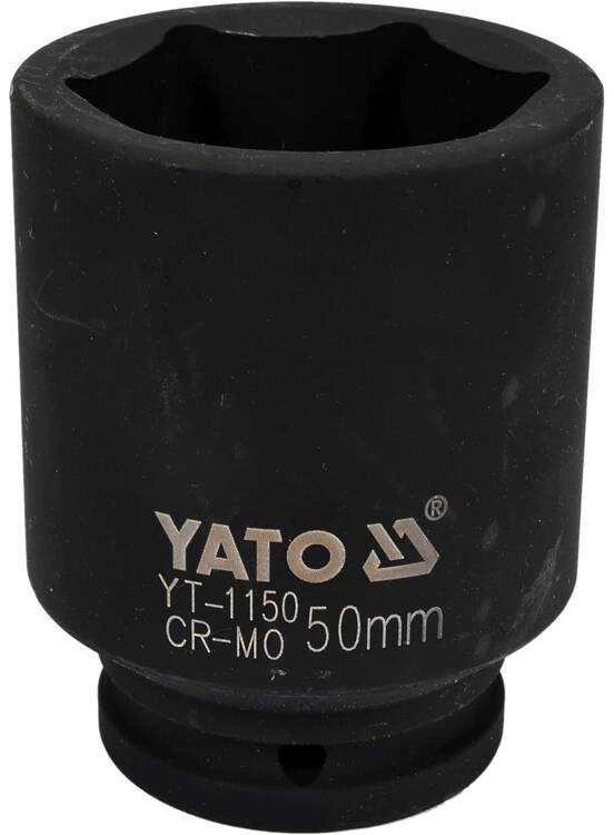 Yato 50 mm smūginis lizdas, 3/4 colio pavara, ilgo tipo, didelio apkrovos lizdas