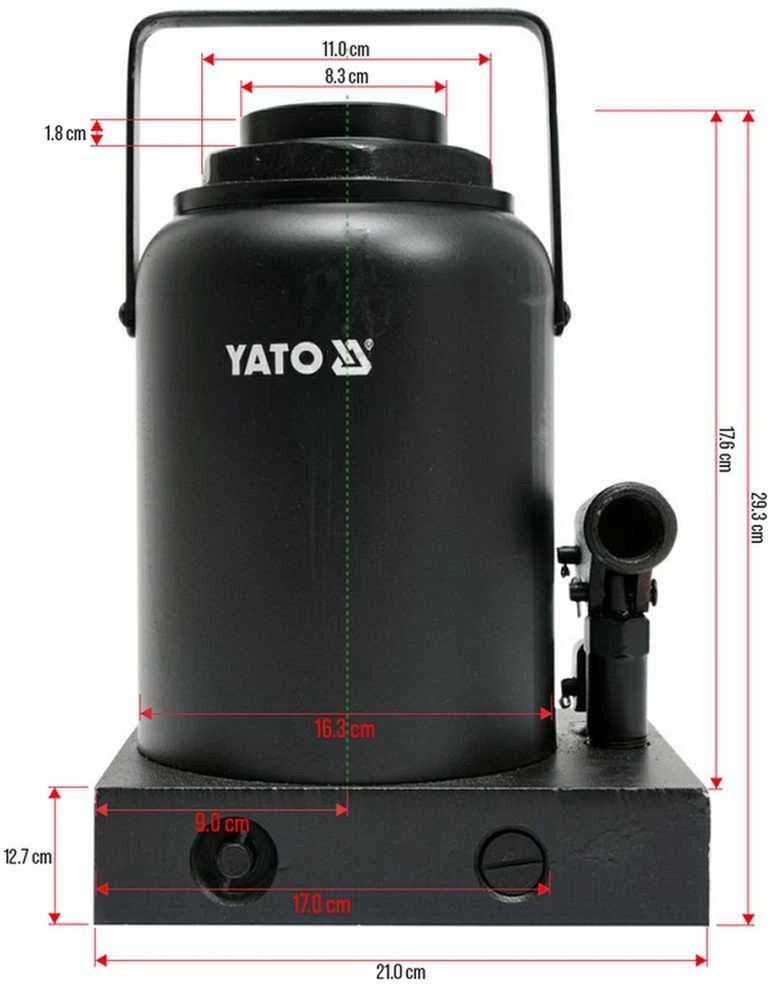 Yato Toya Sa Poland Hidraulinis cilindrinis domkratas | 50 t | 300–480 mm (YT-17009)