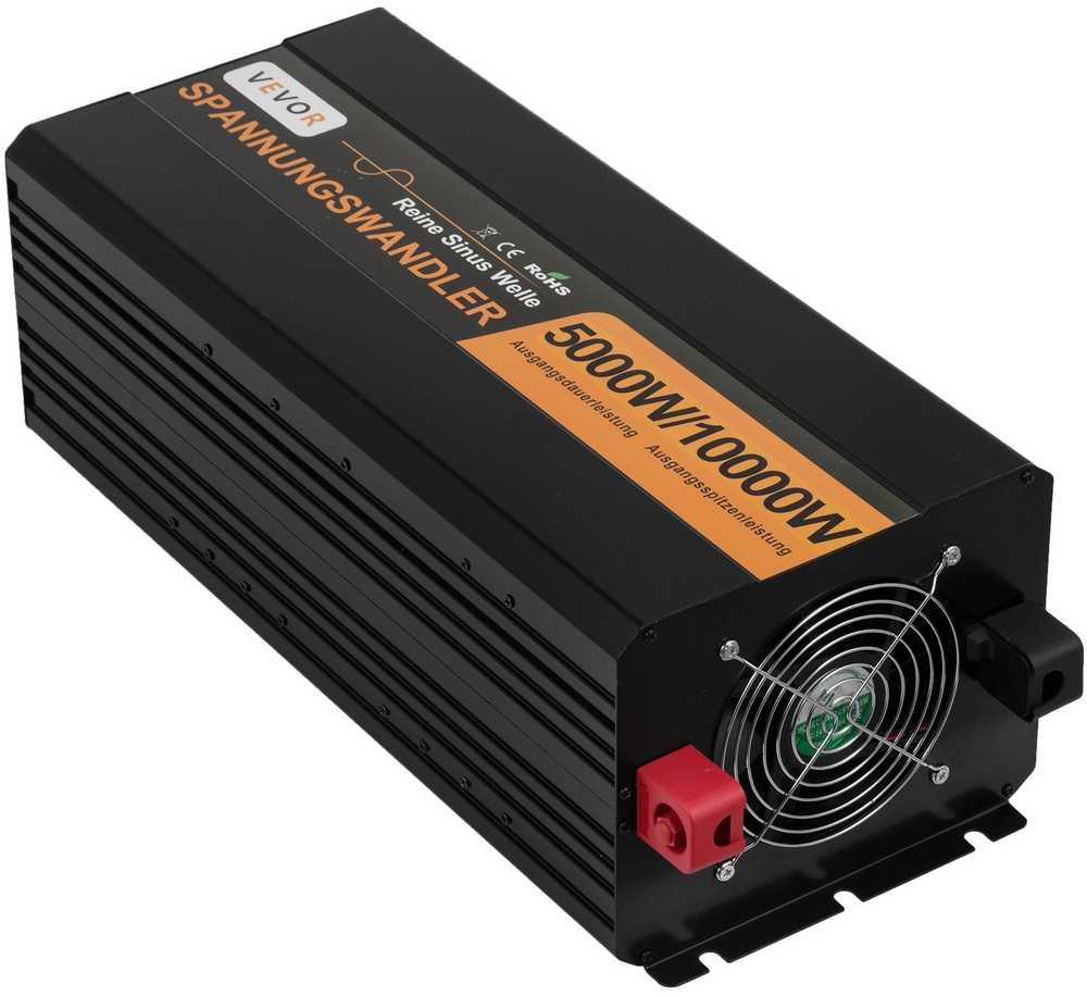 5000W Gryno Sinuso Bangos Inverteris 24V į 230V su valdymu, automobiliui, namams, keitiklis, generatorius