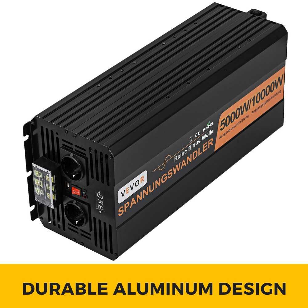 5000W Gryno Sinuso Bangos Inverteris 24V į 230V su valdymu, automobiliui, namams, keitiklis, generatorius