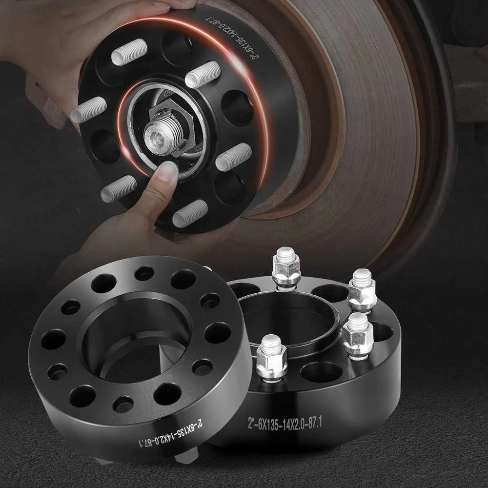 50.8 mm ratų tarpikliai, kaltinis aliuminis, 6x5.3 varžtų raštas, skirti Jeep ir Ford