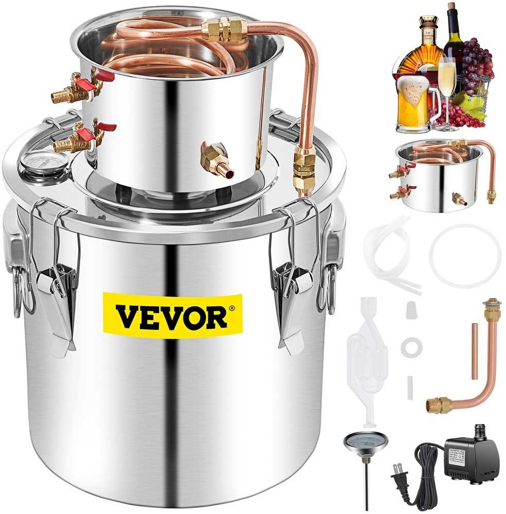 VEVOR 50 l alkoholio distiliatorius su kondensatoriumi