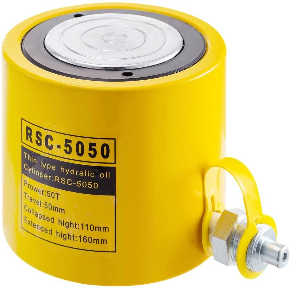 50T Hidraulinis Domkratas, 50mm Eiga, Vienpusio Veikimo, Kėlimo Cilindras, Hidraulinis Presas