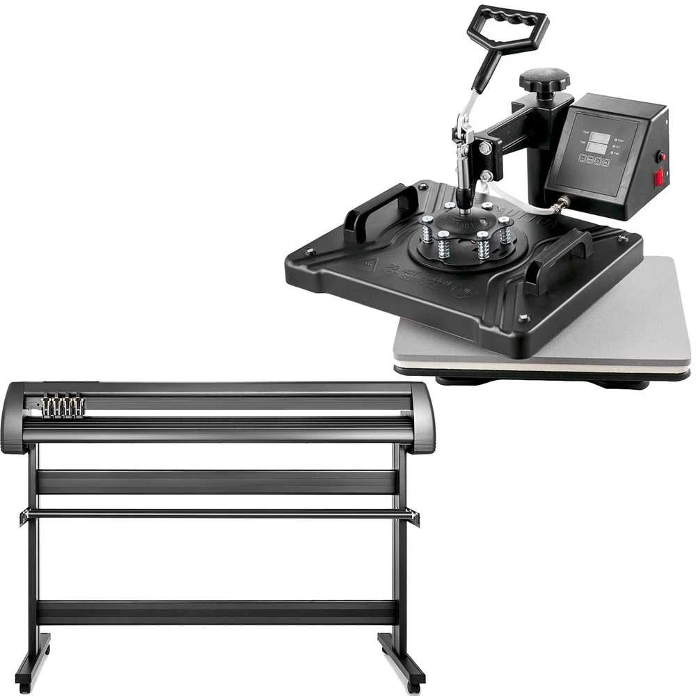 53 colių vinilo pjaustyklė ir 5 viename šilumos preso rinkinys, marškinėliams, puodeliams, kepurėms, didelio formato pjovimui, rankdarbiams ir ženklų gamybai