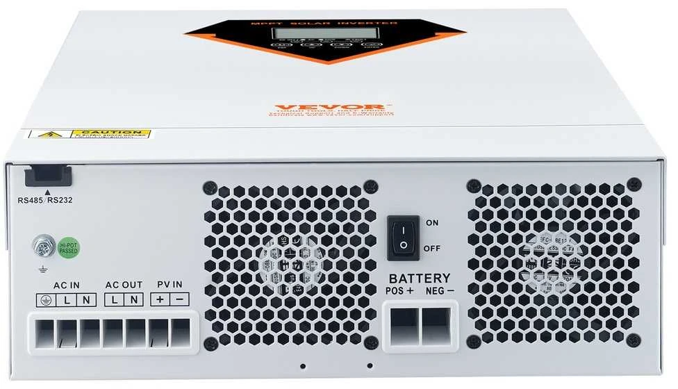 VEVOR Hibridinis saulės inverteris kroviklis 5500W 230V su 100A MPPT