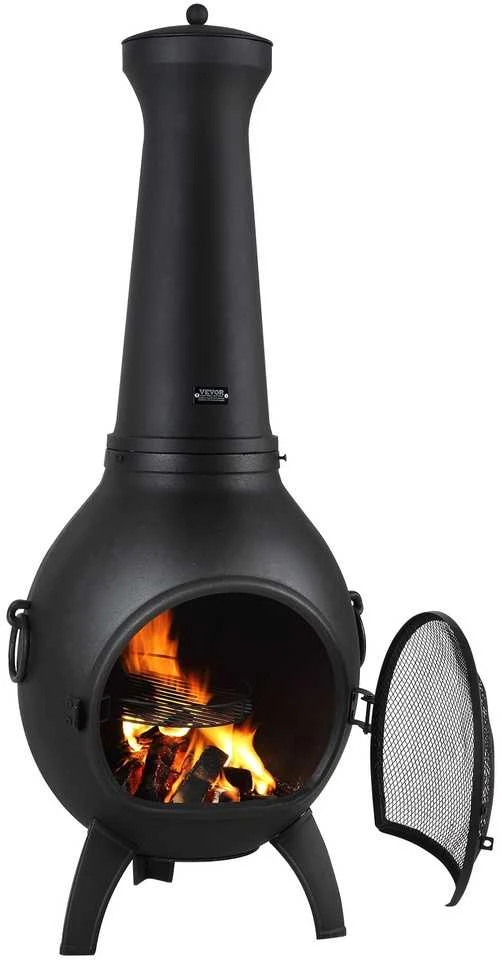VEVOR 56 cm lauko aliuminė kaminė su kepsnine