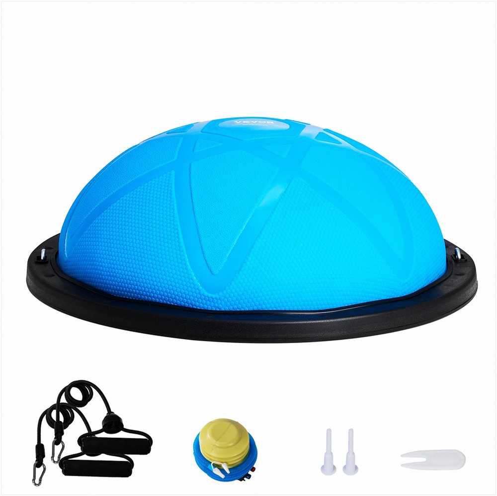 VEVOR 58 cm pusė treniruoklio kamuolio su elastingomis juostomis