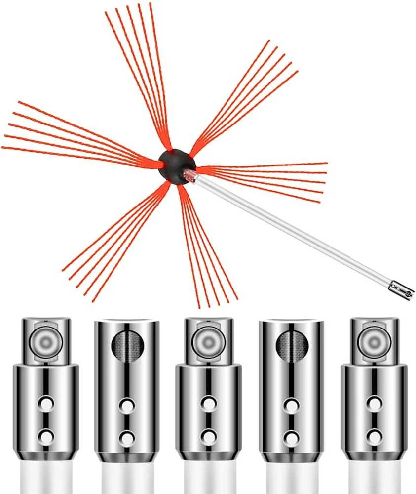 VEVOR Lankstūs kaminų valymo strypai, 6 m
