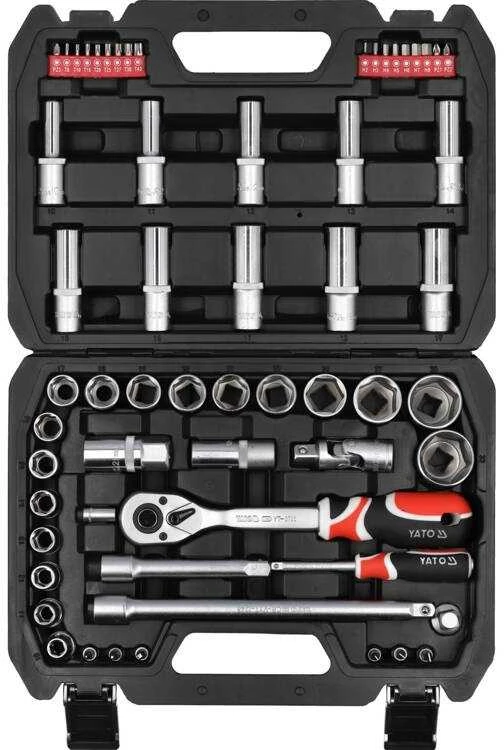 YATO Rinkinys KLUCZY 60el 1/2" / 1/4"