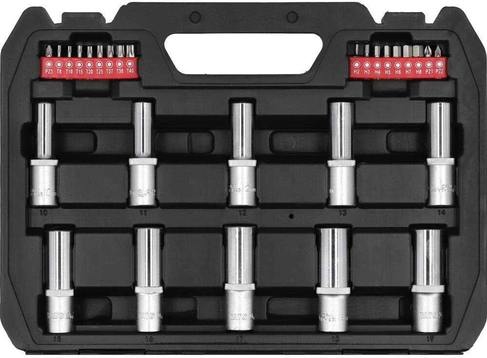 YATO Rinkinys KLUCZY 60el 1/2" / 1/4"