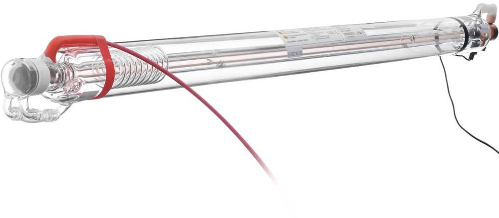 60 W CO2 lazerio vamzdis, 1250 mm ilgio, borosilikatinio stiklo pjovimo vamzdis