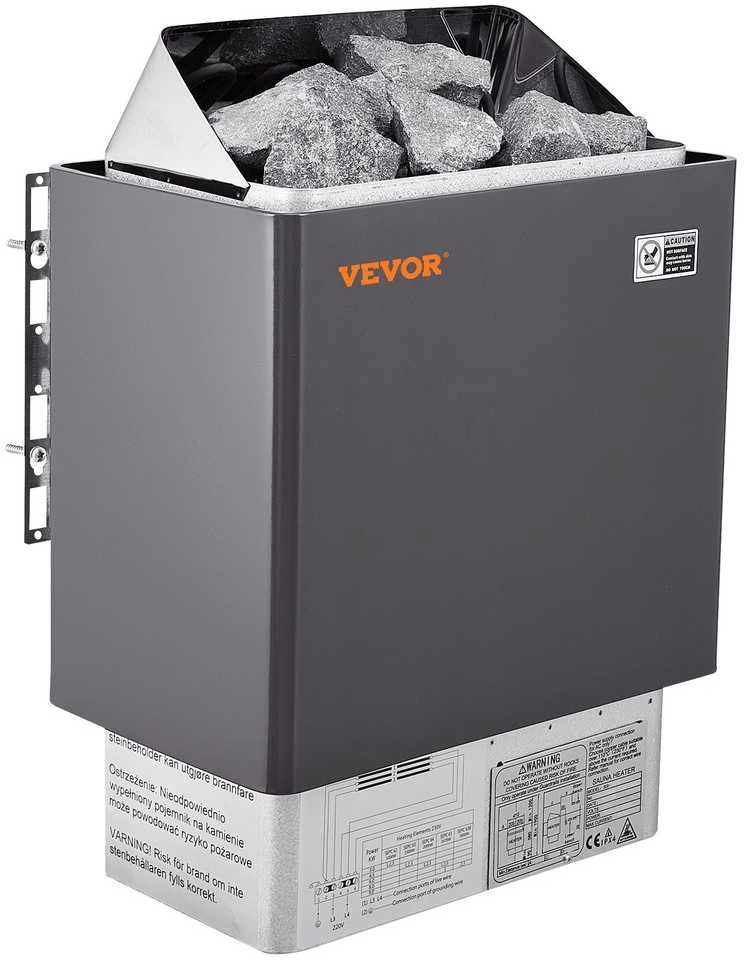 6KW Elektrinis Pirties Šildytuvas, Skaitmeninis Valdiklis Namų SPA, 5-9 m³ Pirties Krosnelė, Vidaus Pirties Šildytuvas su Laikmačiu