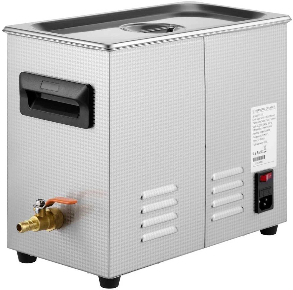 6L Ultragarsinis Valiklis, Skaitmeninis Šildytuvas, Laikmatis, Papuošalų, Akinių Valymo Įrenginys, 40kHz, Profesionaliam Naudojimui, Didelis, Galingas