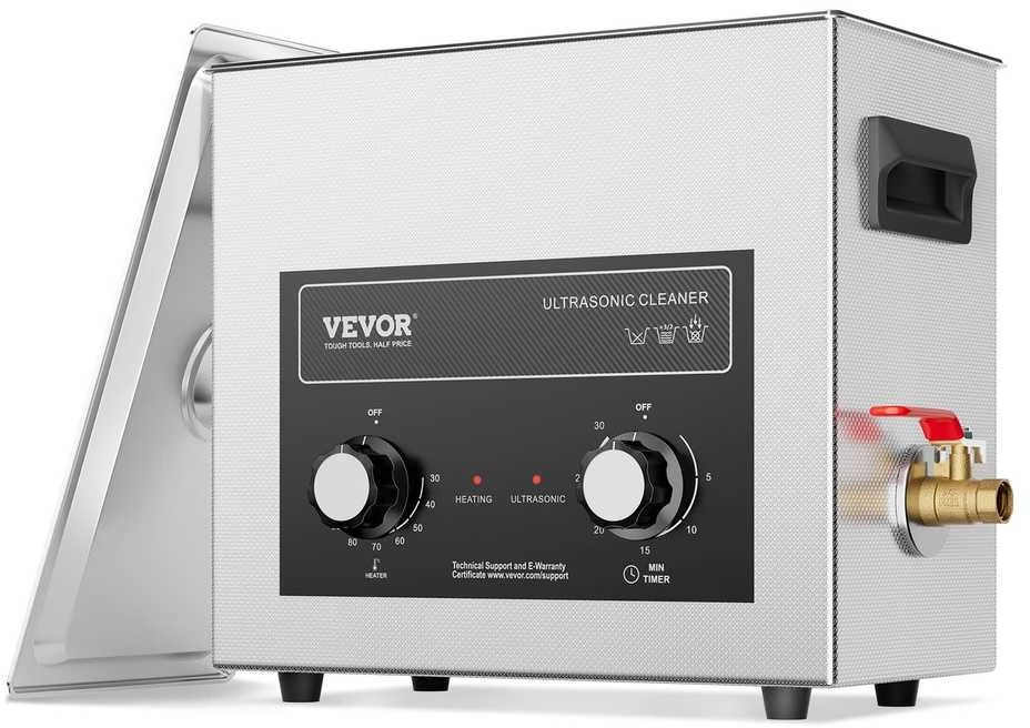 VEVOR 6L ultragarsinis valiklis su šildytuvu ir laikmačiu