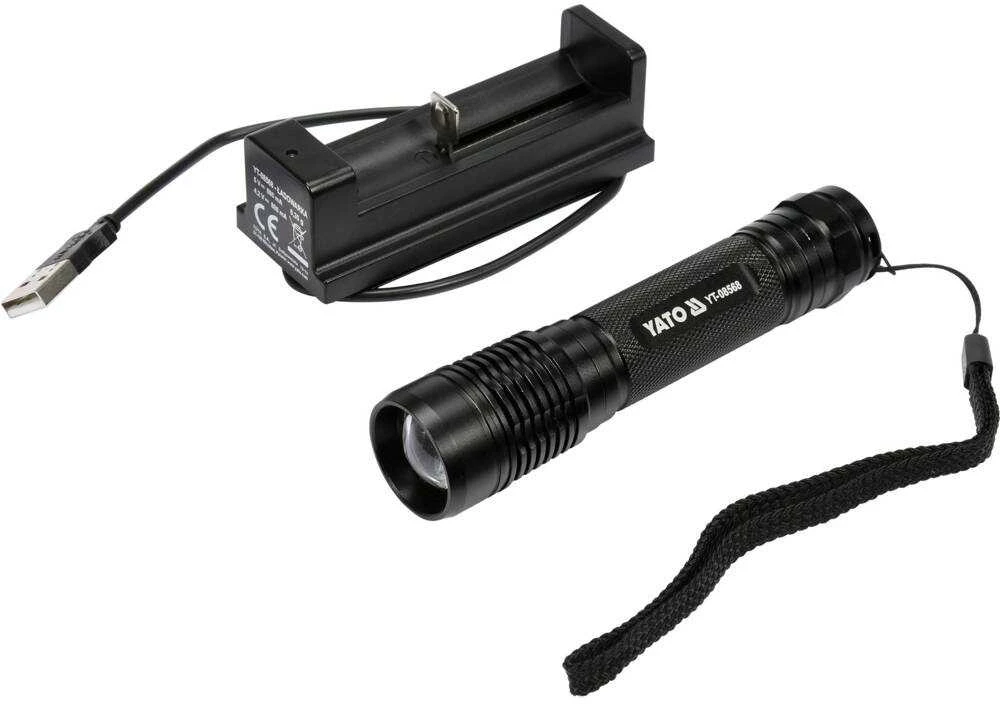 Yato Toya Sa Poland Žibintuvėlis XP-G3 CREE 6W Akumuliatorinis (YT-08568)