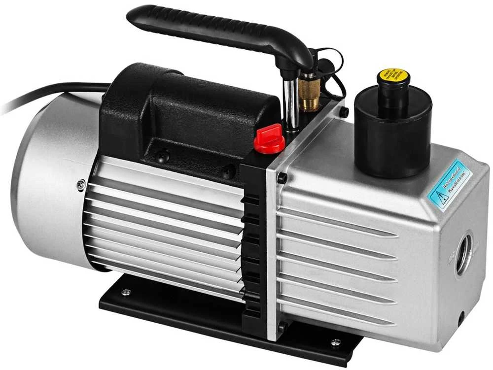 8 CFM vakuuminis siurblys, dviejų pakopų rotacinė mentė, 1 AG oro kondicionavimo siurblys